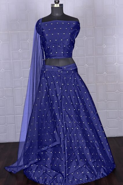 Black Colour Party Wear Lahenga