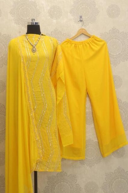 Yankita kapoor Yellow Designer Party Wear Suit Yankita kapoor Yellow Designer Party Wear Suit