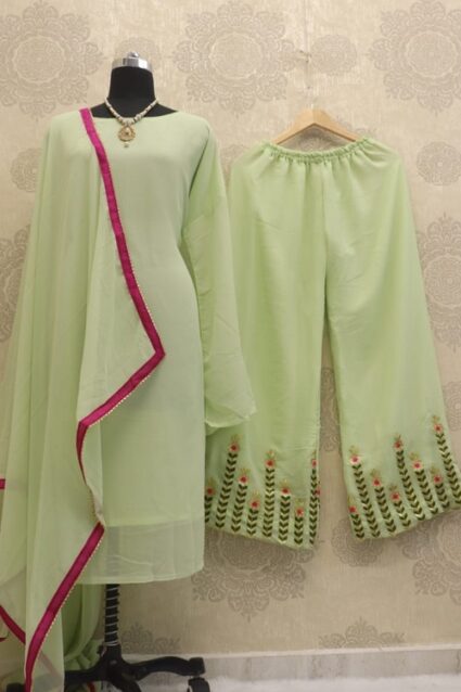 Pista Hit Readymade Georgette Salwar Suit Pista Hit Readymade Georgette Salwar Suit