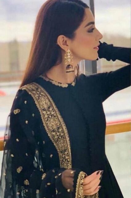 Sonam Kapoor Black Party Wear Suit