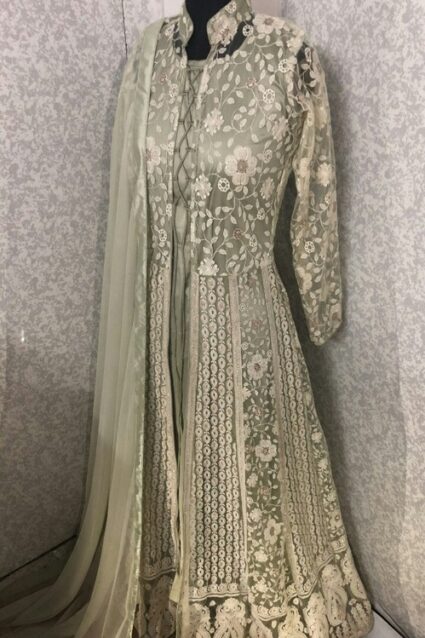 Light Green Anarkali Suit Light Green Anarkali Suit
