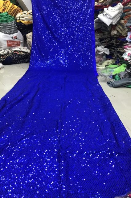 Deepika Padukone Blue Colour Party wear Sequence Work Saree