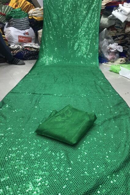 Deepika Padukone Green Colour Party wear Sequence Work Saree