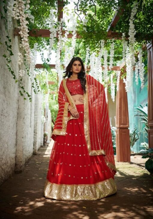Bewitching Bridal Red Lehenga Choli For Wedding Wear
