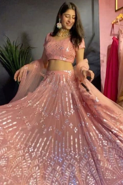 Yankita Kapoor forever Plush Peach lehenga choli