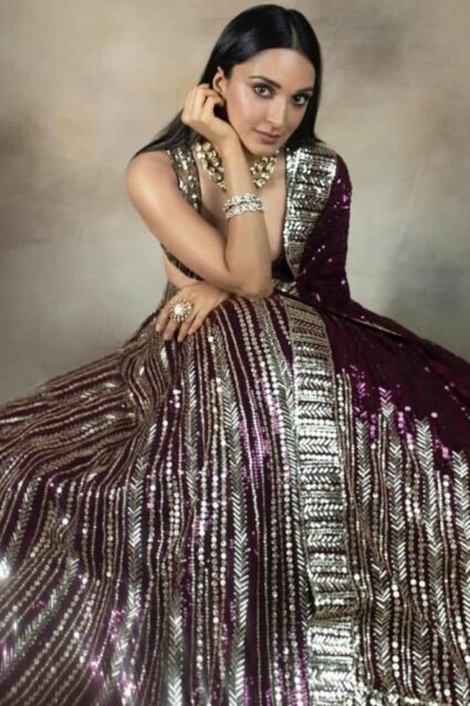 Posh Purple Lehenga Choli Crafted With Beautiful Sequin Embroidery