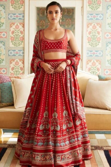 Ravishing Rich Lehenga Choli In Mendala Theme With Dupatta