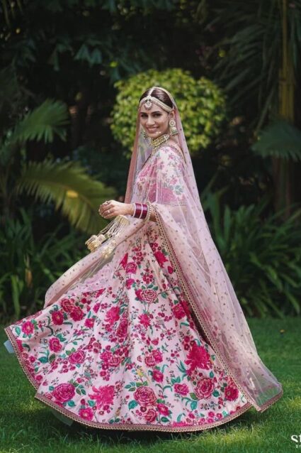 Special Moment French Floral Lehenga Choli For Women