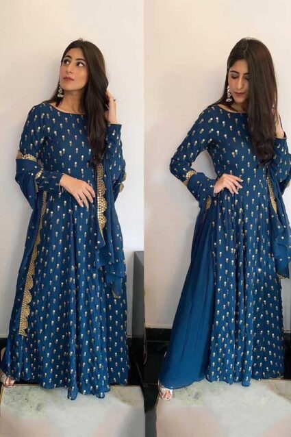 Gorgeous Yankita kapoor Blue Plazzo Suit Online for Party Wear Gorgeous Yankita kapoor Blue Plazzo Suit Online for Party Wear