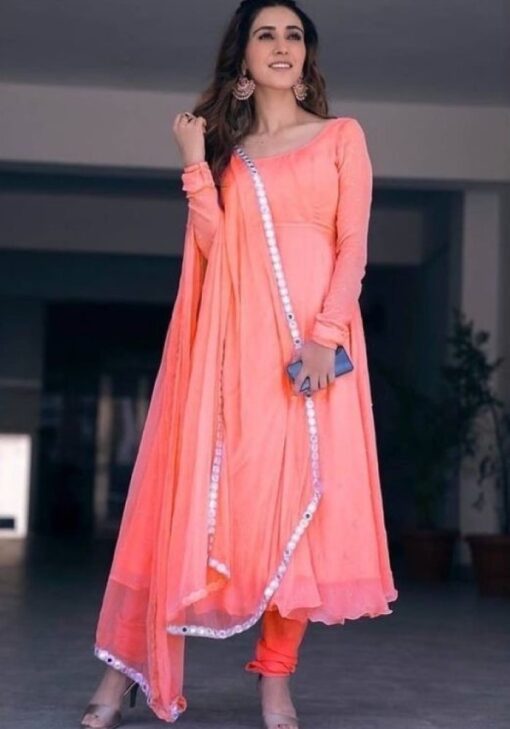 Peach colour Charming Salwar Suit Ethnic Wear for Women