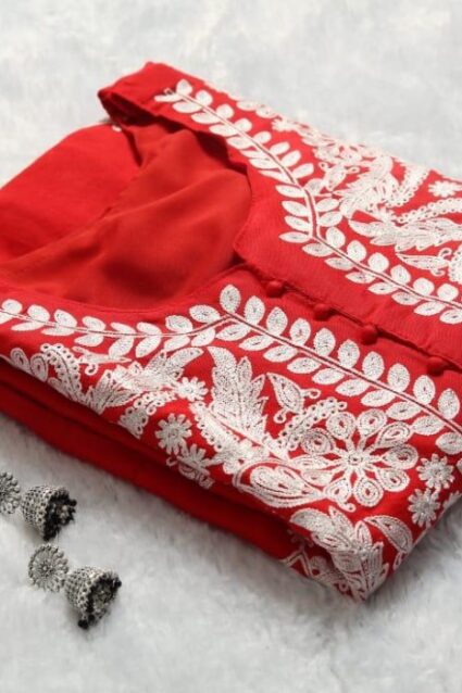 Solid Orange patriotic  Maslin Cotton Kurti With Pant for Women