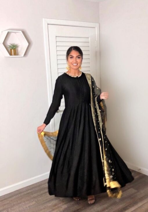 lavish Black Designer Salwar Suit For Women