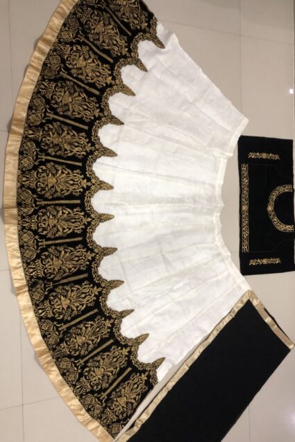 White Color Desirable Lehenga Choli On Heavy Banglory Satin