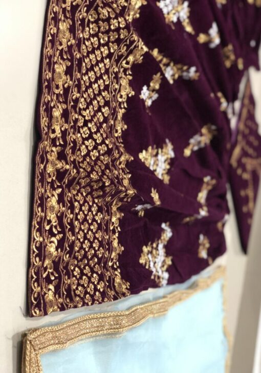 Violet Color Beautiful Lehenga Choli On Heavy Velvet With Embroidery Work