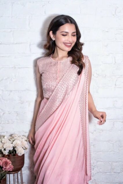 Unique party wear western saree for women