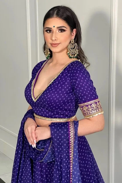 Buy Original Purple Crop Top Lehenga Online