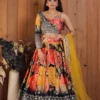 Floral Sabyasachi Lehenga Choli with Sequence Work Online