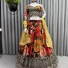 Floral Sabyasachi Lehenga Choli with Sequence Work Online
