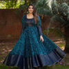 Sapphire Designer Georgette Gown for Party Wear