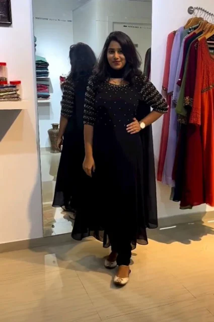 Beautiful Black Designer Anarkali Suit For Women Beautiful Black Designer Anarkali Suit For Women