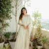 White Designer Anarkali Suit For Women