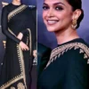 Deepika Padukone Ravishing Black Fancy Saree