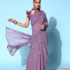 Bollywood Style Gleaming Mauve Saree In Best Price