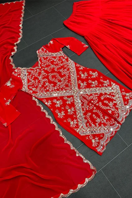 Designer Sharara Dress For Karwachauth Designer Sharara Dress For Karwachauth
