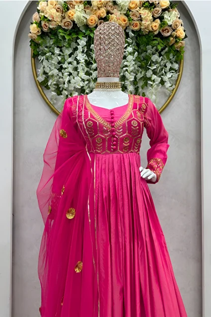 Traditional Pink Anarkali Suit With Price Traditional Pink Anarkali Suit With Price