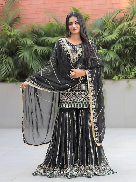 Party Wear Sharara Suit With Price | Maharani Designer Boutique