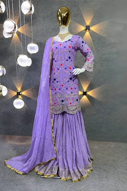 Buy Embroidered Punjabi Sharara Suit For Wedding Buy Embroidered Punjabi Sharara Suit For Wedding