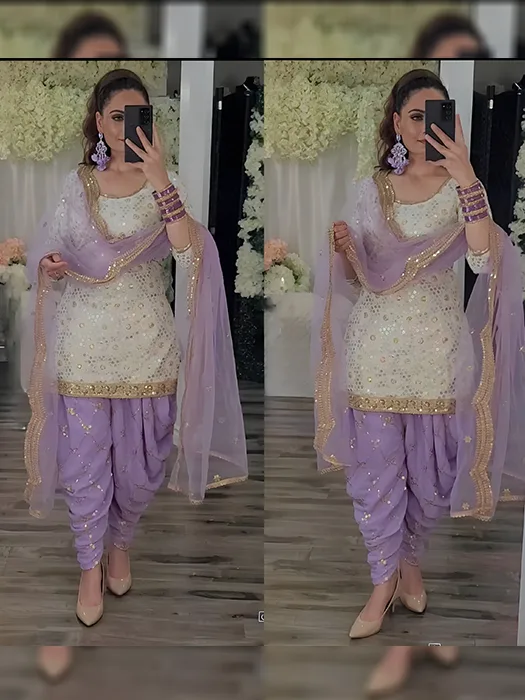Haldi Special Silk Fabric Punjabi Patiala Suit-sieuthinhanong.vn