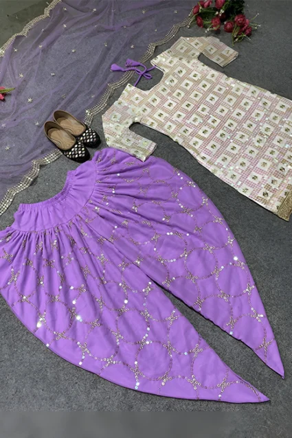 Buy Gleaming Punjabi Patiala Suit With Short Kurti For Women Buy Gleaming Punjabi Patiala Suit With Short Kurti For Women