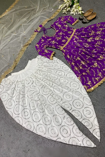 Mauve Color Patiala Punjabi Suit For Sangeet With Price Mauve Color Patiala Punjabi Suit For Sangeet With Price