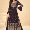 Heavy Embroidered Full Sleeved Partywear Sharara Suit Online