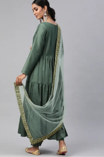 Sea Green Kurta Set Design For Online Shopping 2023