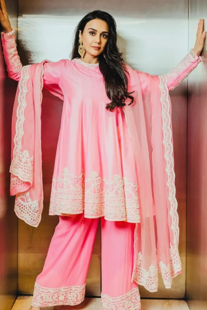 Flared Sharara Dress With Sleeveless Kurti And Dupatta For Women - Ethnic  Race