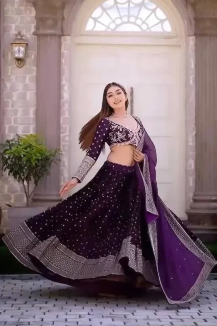 Glamorous Lehenga Choli Set With Dupatta For Wedding Party