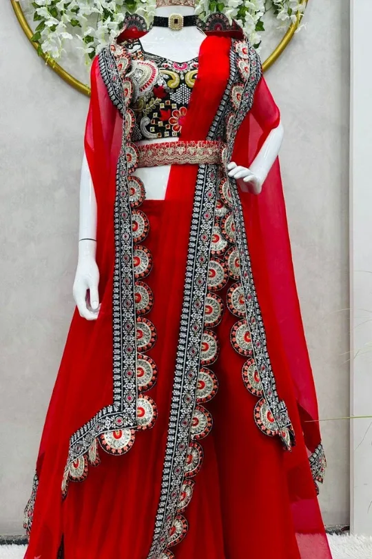 Peach Rayon Readymade Sharara Suit 182223 | Sharara suit, Western dresses,  Indo western dress