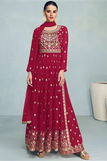 Stunning Embroidered Palazzo Suit Set For Wedding Party Stunning Embroidered Palazzo Suit Set For Wedding Party