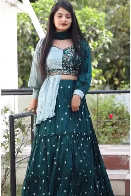 Traditional Lehenga Choli With Fancy Belt For Rakhi 2023