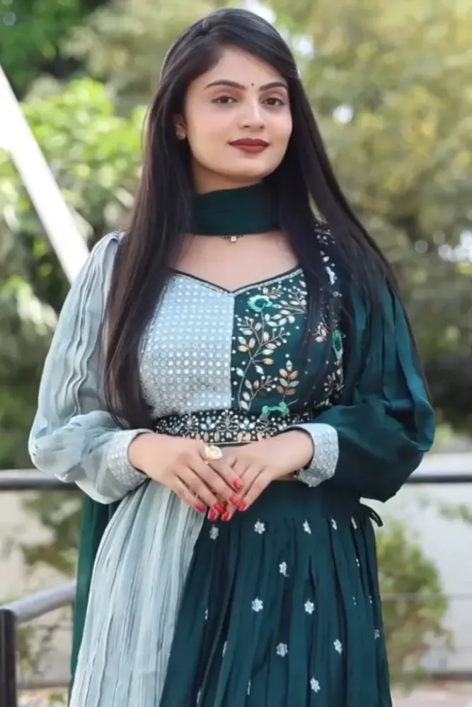 Mint Green Tulle Lehenga Choli Dupatta with a Worked Belt – Nitika Gujral