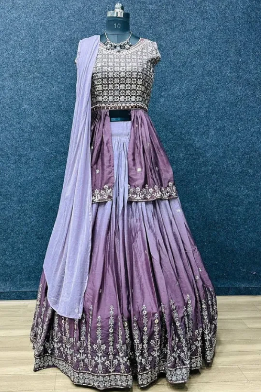New Western Lehnga Choli Readymade Crop Top Skirt Indian Designer Fabulous  Dress | eBay