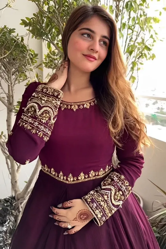 Buy Maroon Gown For Reception for Women Online from India's Luxury  Designers 2024