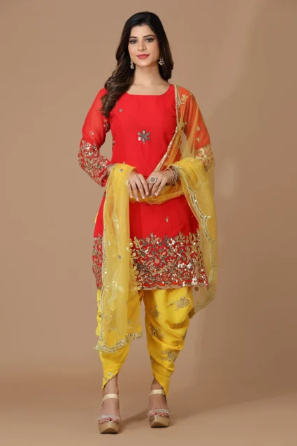 Exclusive Festivity Georgette Patiala Outfit with Sequence Embrodiery Exclusive Festivity Georgette Patiala Outfit with Sequence Embrodiery