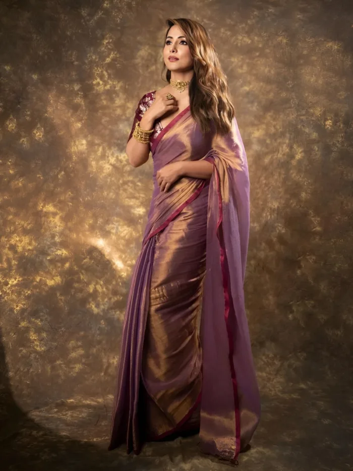 Hina Khan Looks Amazing In Sheer Silver Saree ❤️ - YouTube