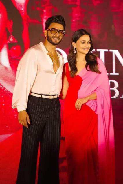 Alia Bhatt Saree Rocky Aur Rani Promotion