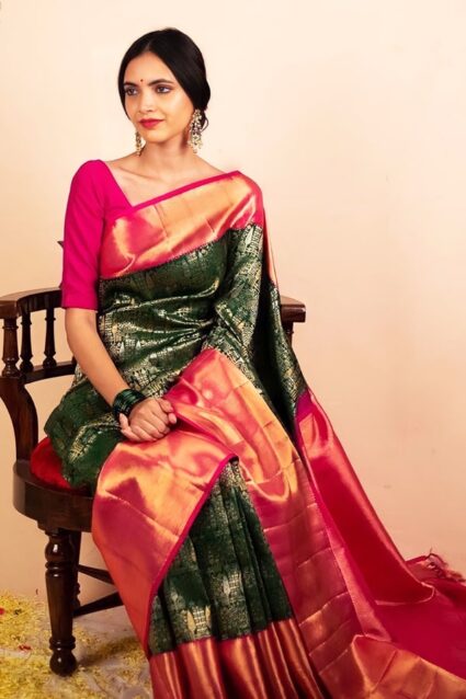 Banarasi Cotton Silk Saree For Festival