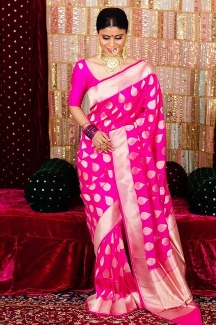 Banarasi Saree Look For Wedding 2024