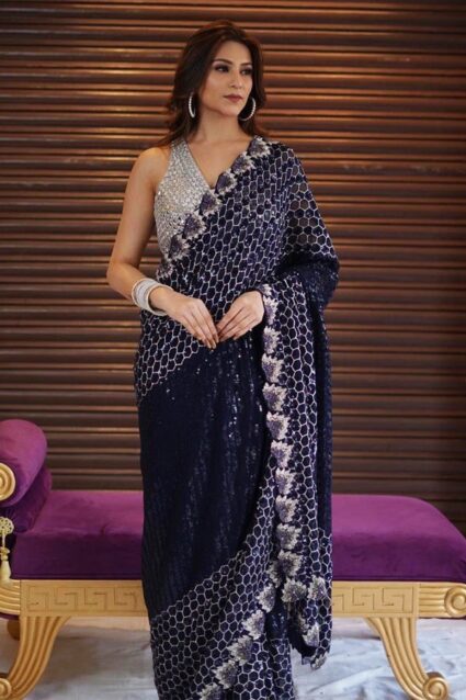 Buy Pure Georgette Fabric Saree Online For Girls With Price